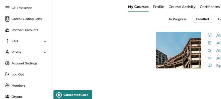 Customer Care Help Button Initial Output