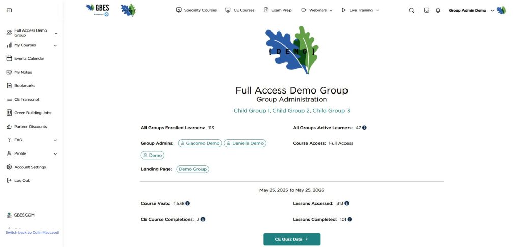 Demo Full Access Group Parent Page 2026 05 25 4859