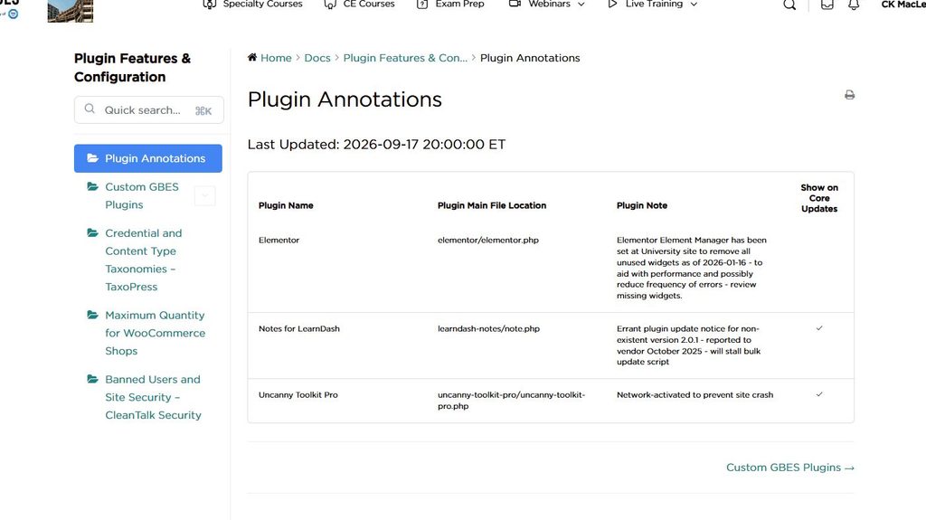 Plugin Annotations Documentation